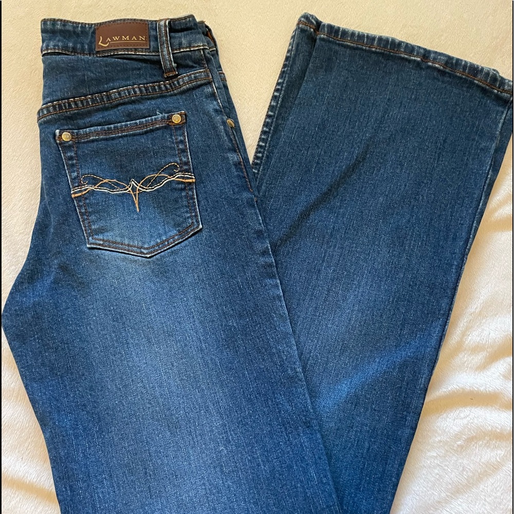 Vintage Lawman jeans straight leg, size 3/4 extra long - Picture 4 of 5